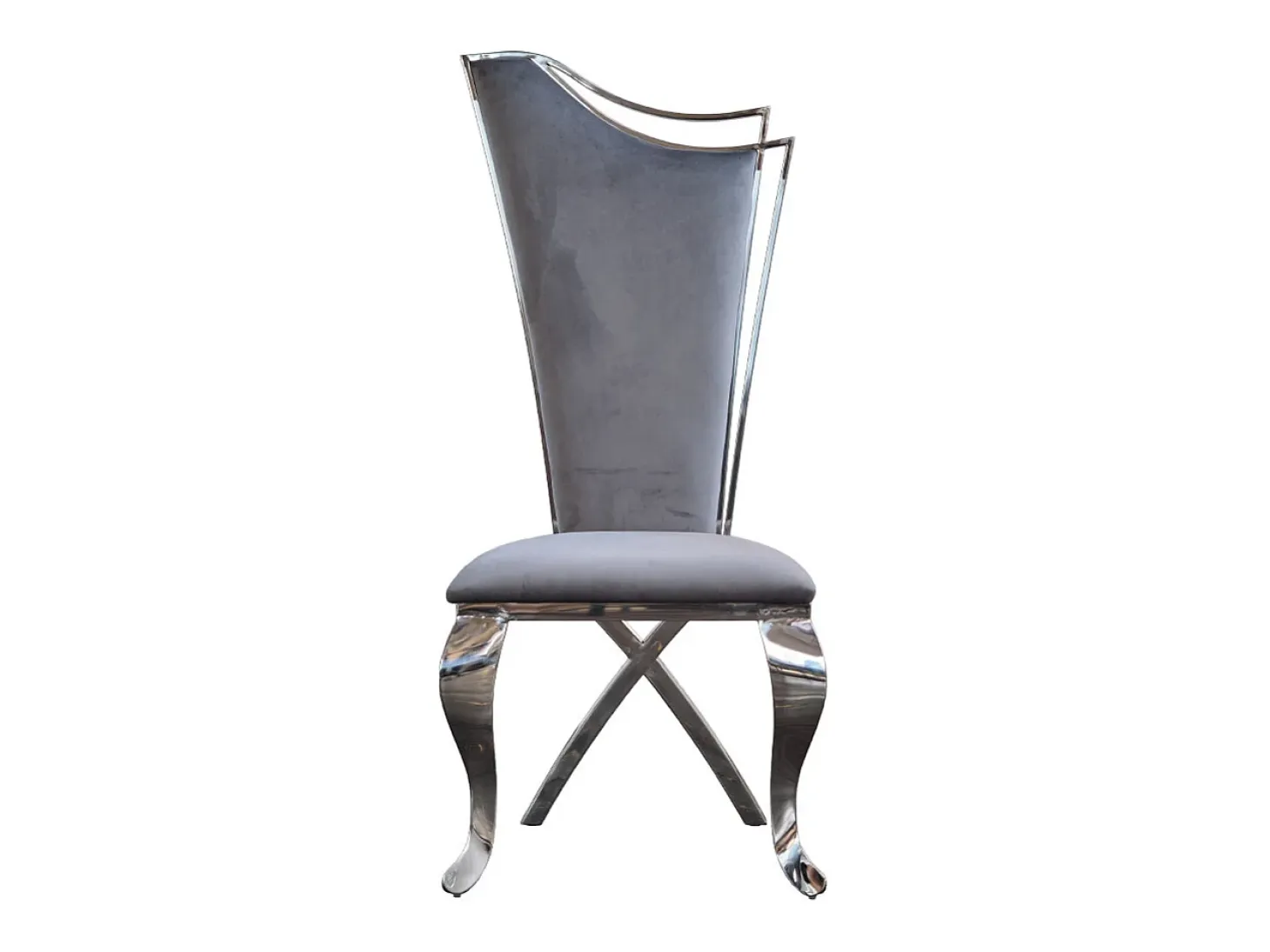 silla - Gris terciopelo - AMALIA