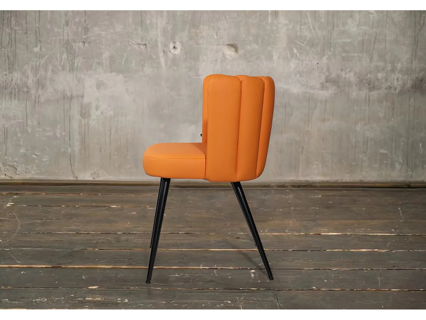 silla - naranja cuero sintético - JADA