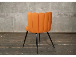 silla - naranja cuero sintético - JADA