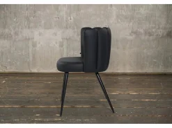 silla - Negro cuero sintético - JADA
