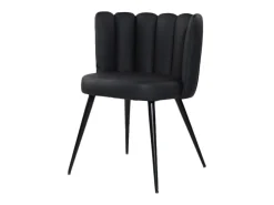 silla - Negro cuero sintético - JADA