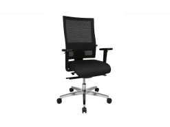 silla - Negro plástico - 70 x 70 cm - TOBI