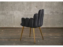Silla - Negro terciopelo - FREJA