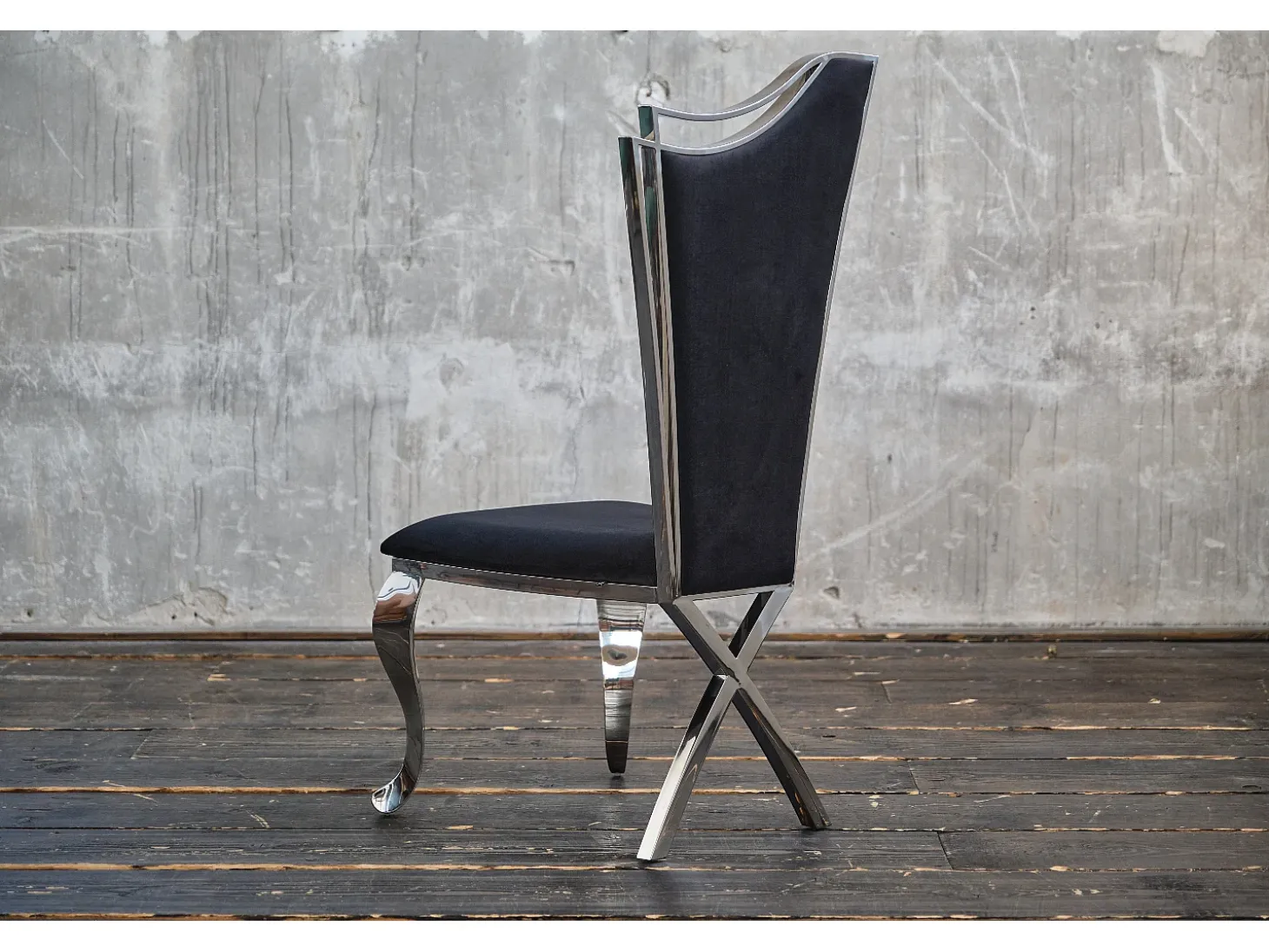silla - Negro terciopelo - AMALIA