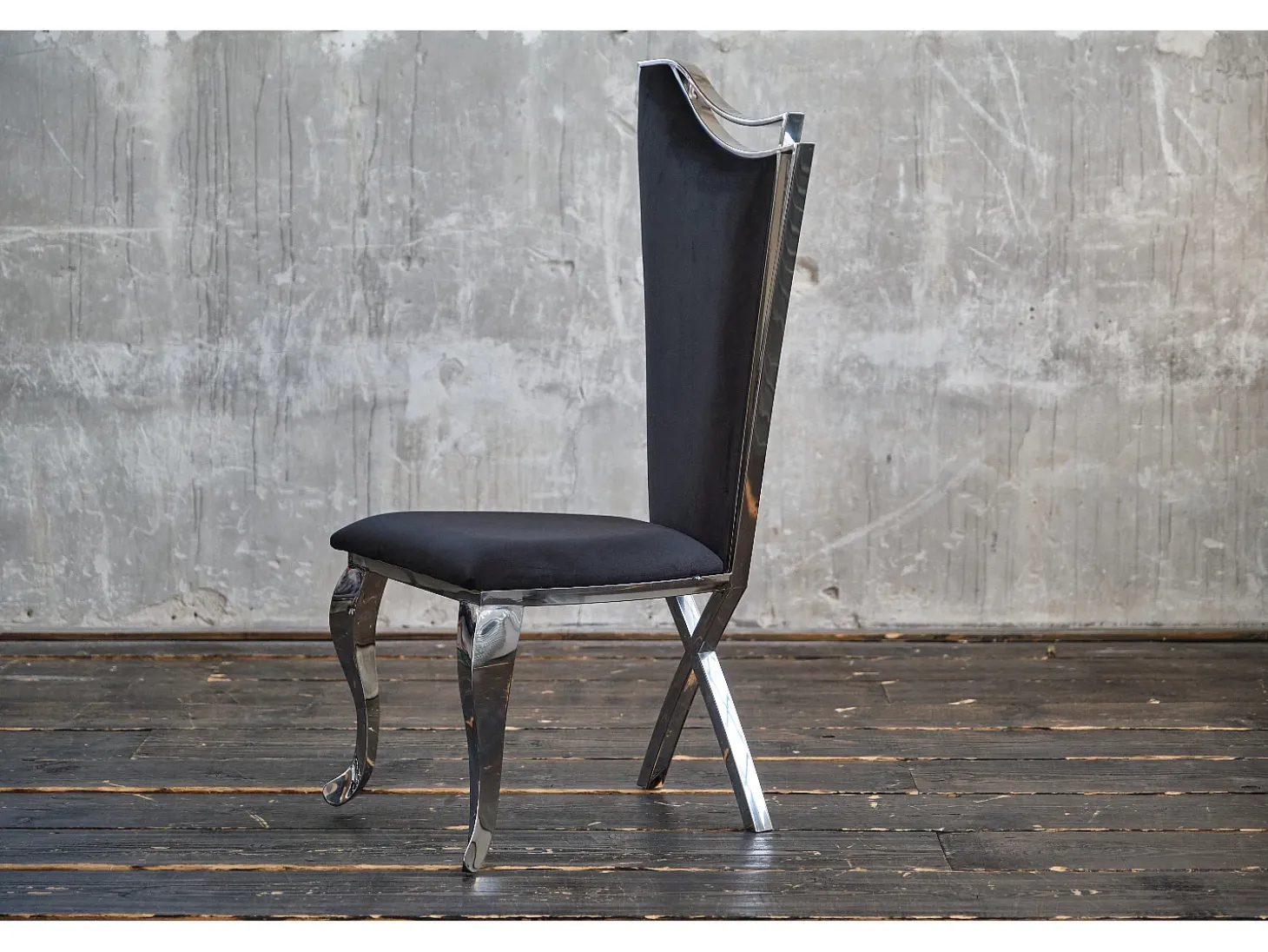 silla - Negro terciopelo - AMALIA