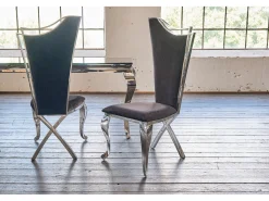silla - Negro terciopelo - AMALIA
