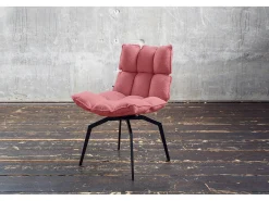 Silla - Rosa tela tejida - BARO