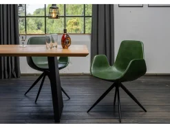 Silla - Verde cuero sintético - QUEN