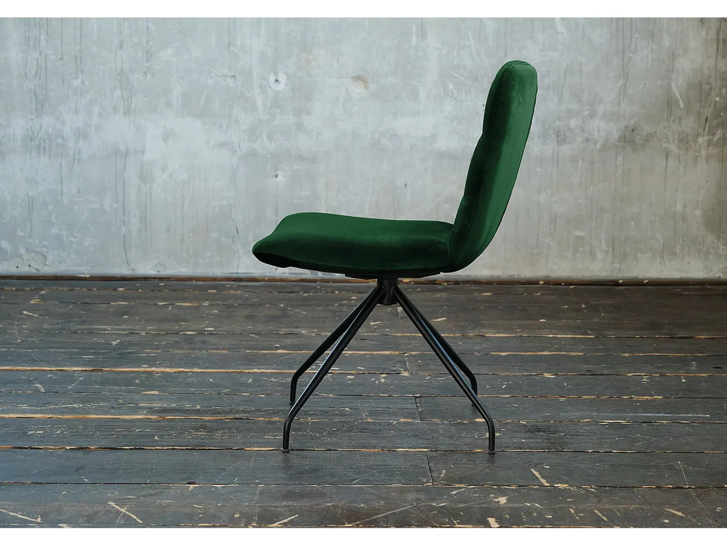Silla - verde esmeralda terciopelo - CHARME