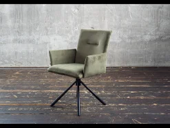 Silla - verde oscuro terciopelo - KYRA