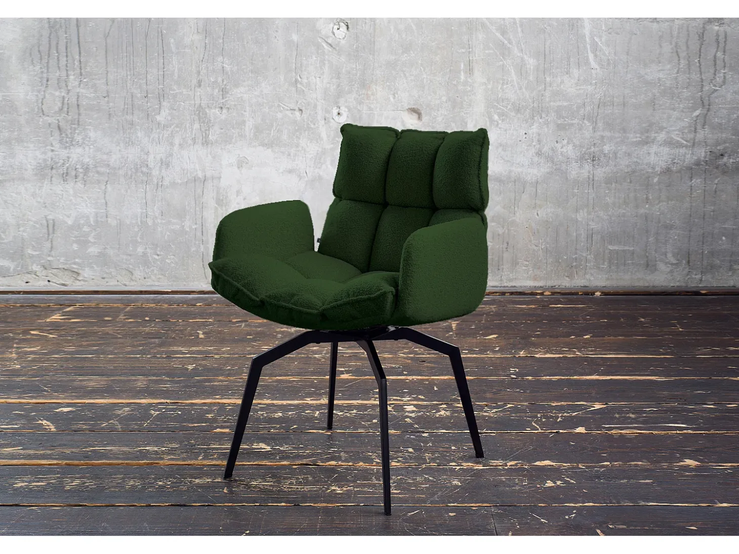 Silla - Verde tela tejida - BARO