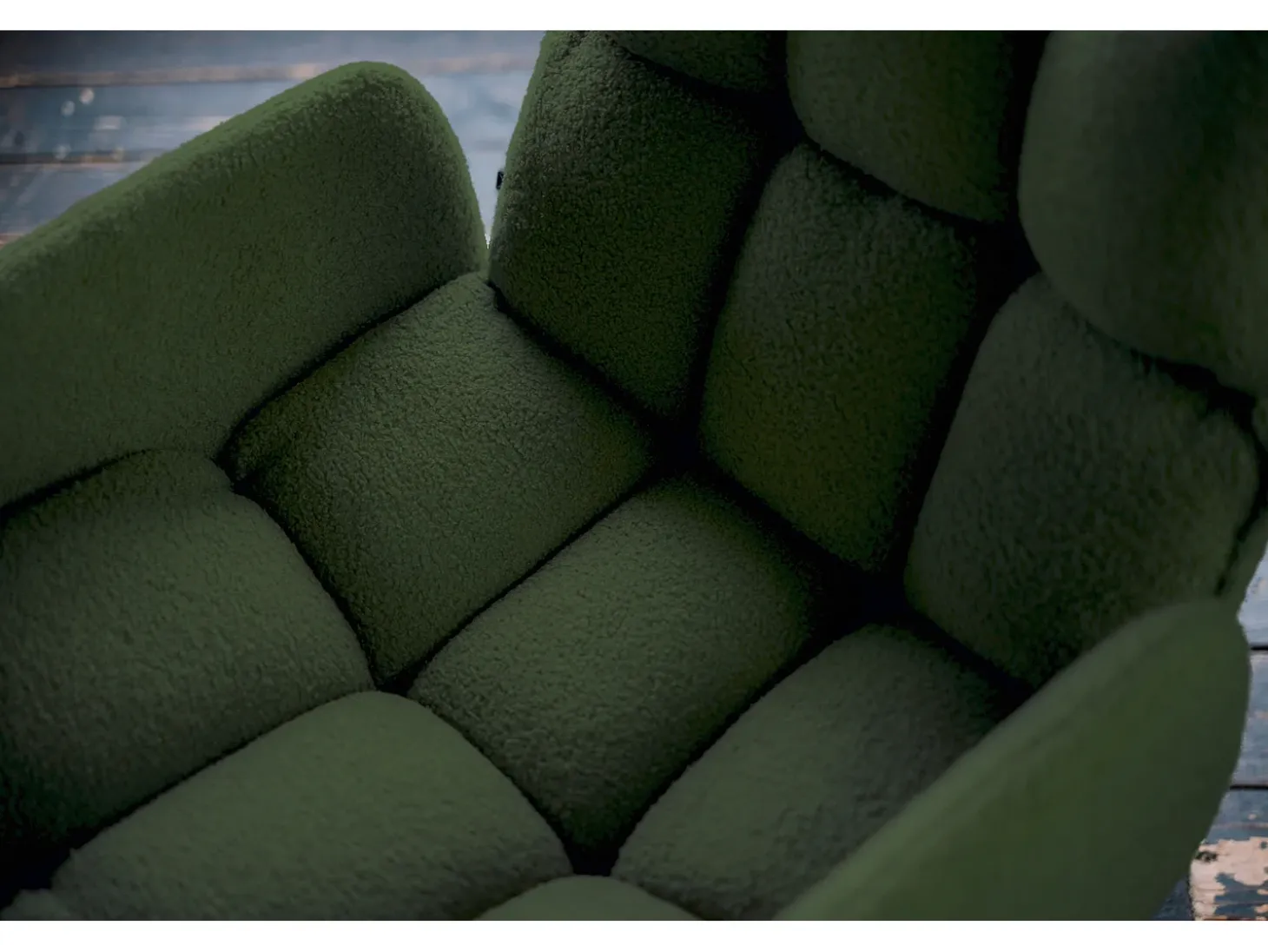 Silla - Verde tela tejida - BARO