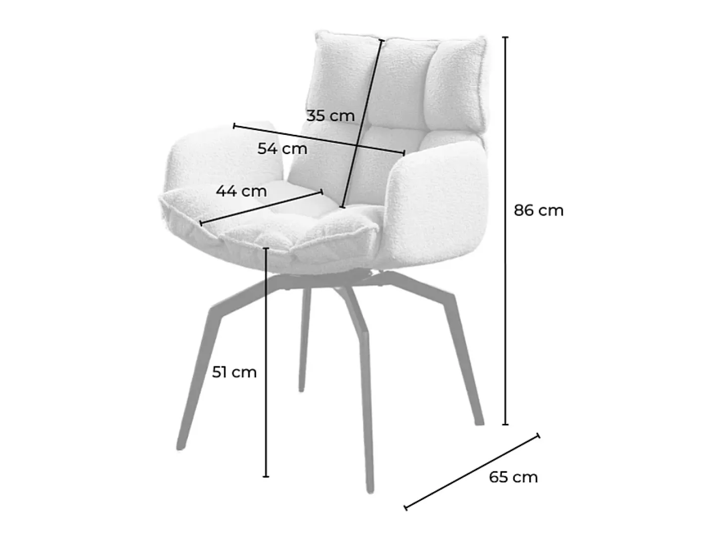 Silla - Verde tela tejida - BARO