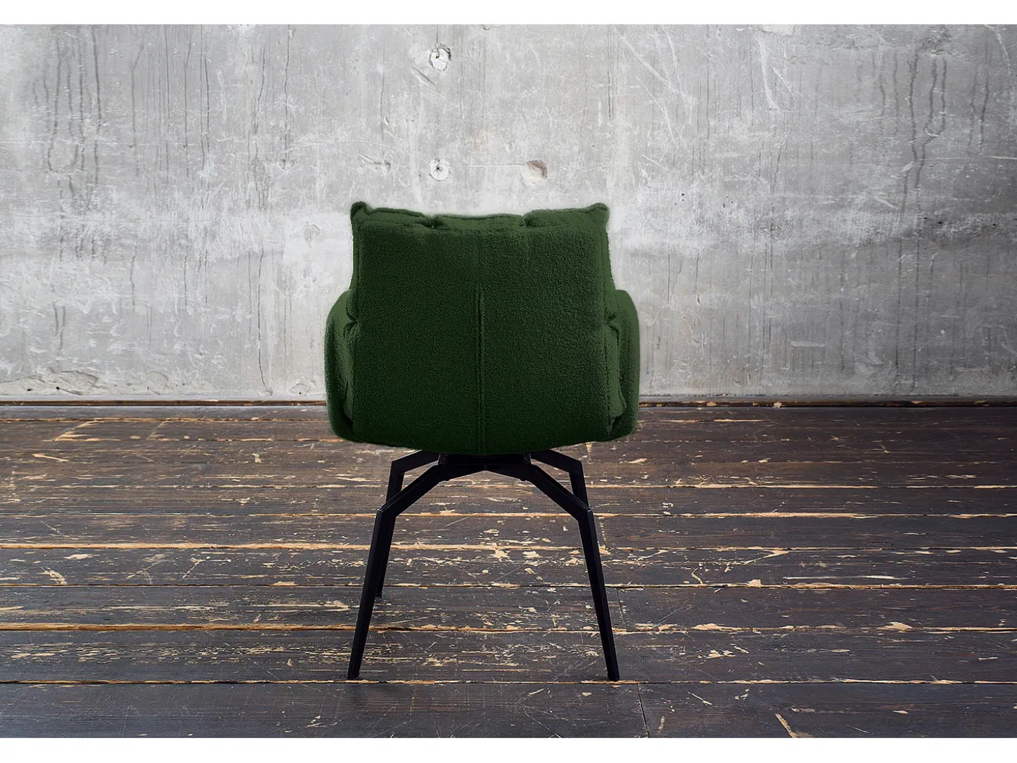 Silla - Verde tela tejida - BARO