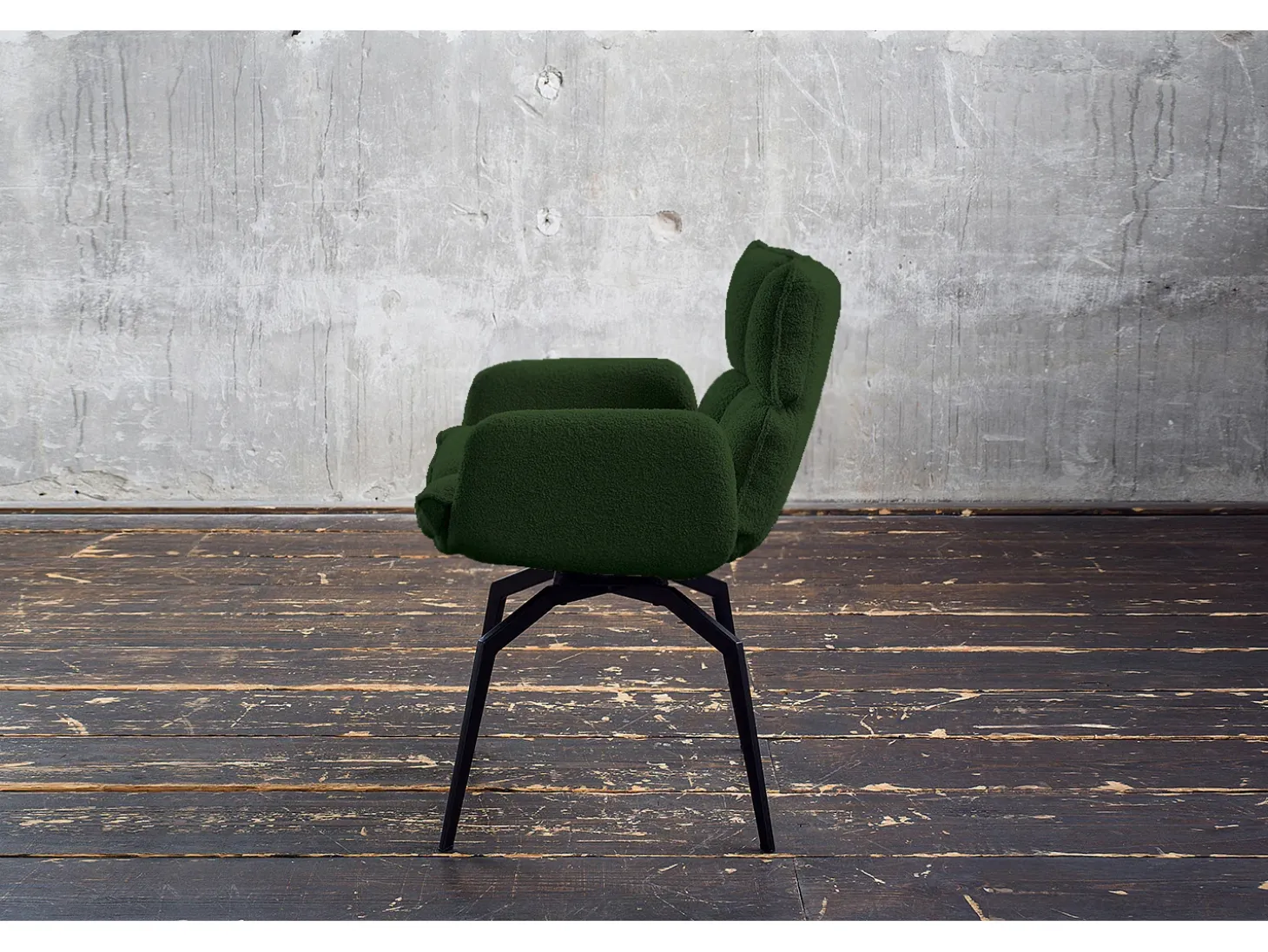 Silla - Verde tela tejida - BARO