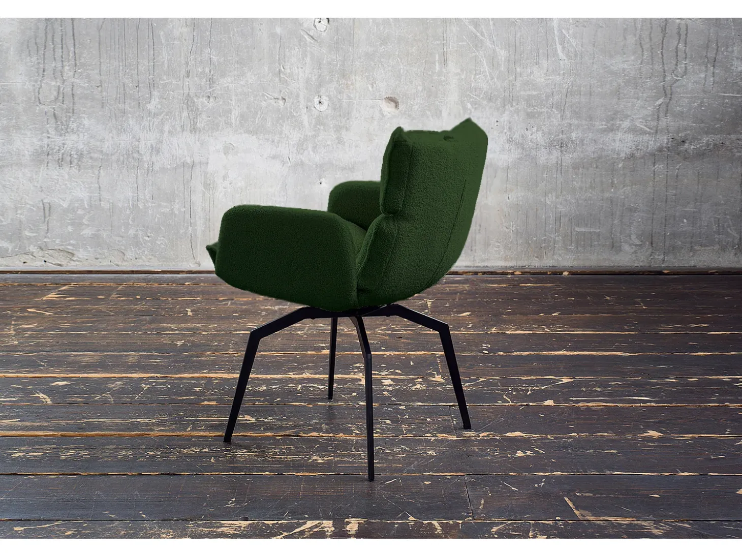 Silla - Verde tela tejida - BARO