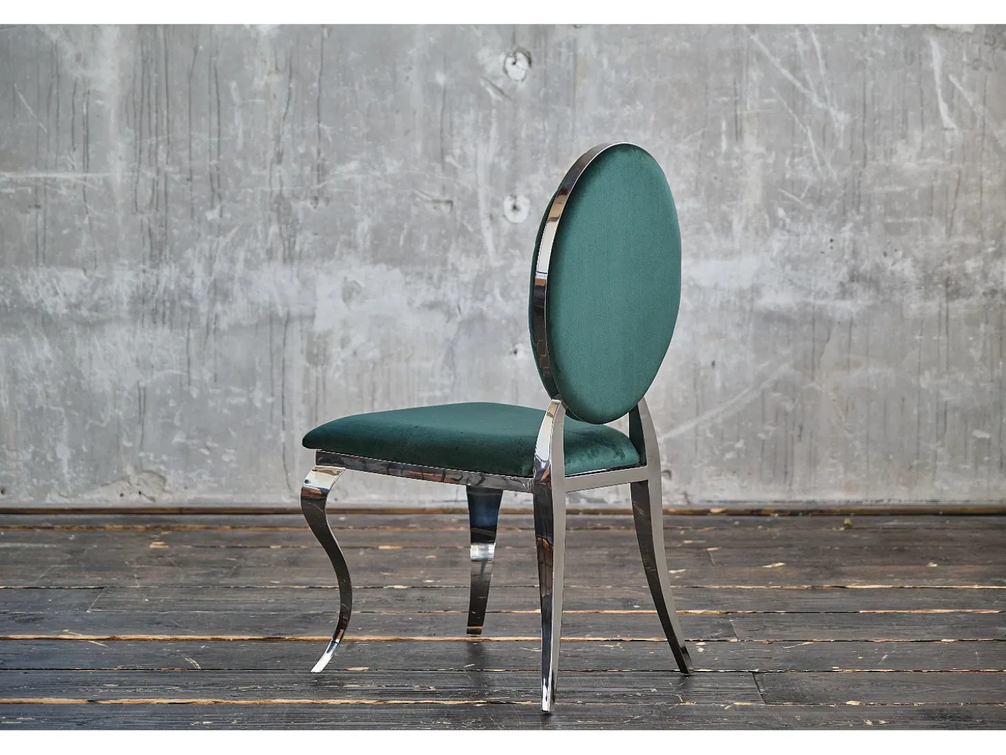 silla - Verde terciopelo - LINDA