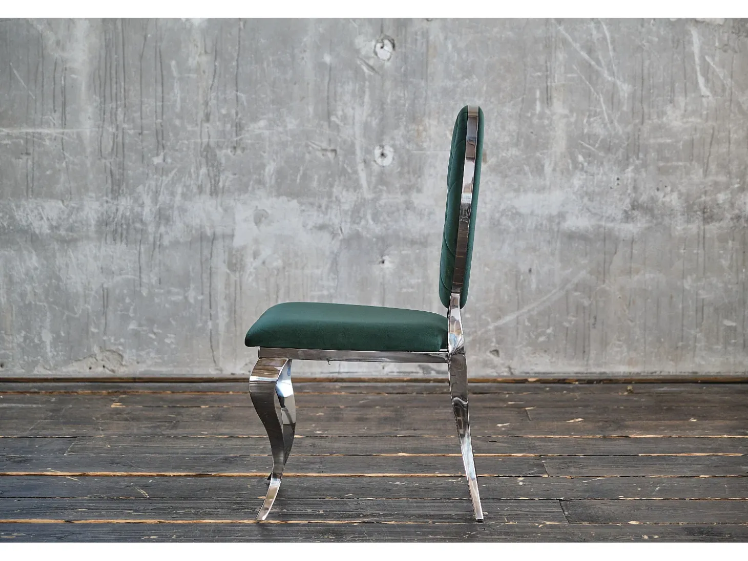 silla - Verde terciopelo - LINDA