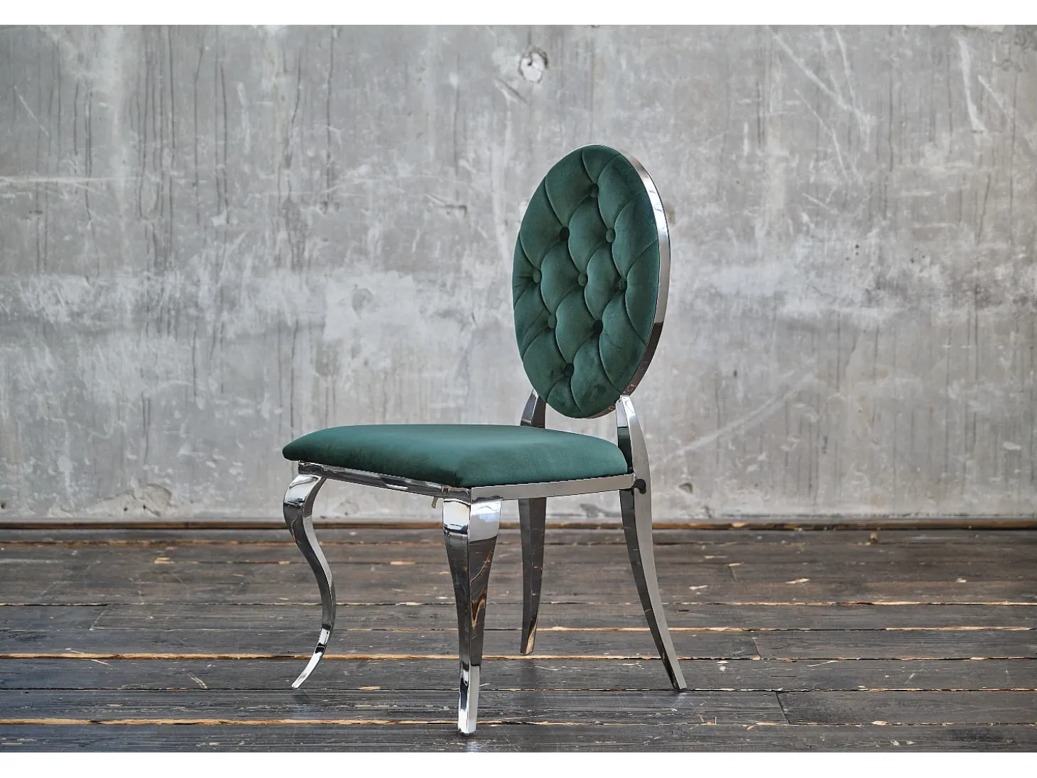 silla - Verde terciopelo - LINDA