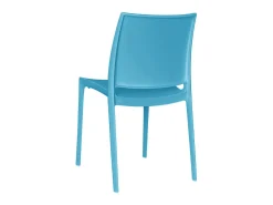 Silla Altea en plástico azul, modelo confort