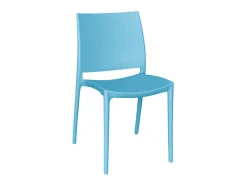 Silla Altea en plástico azul, modelo confort