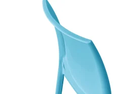 Silla Altea en plástico azul, modelo confort