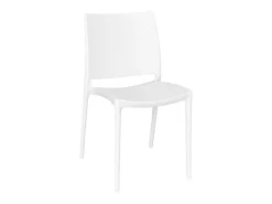 Silla Altea en plástico blanco, modelo confort
