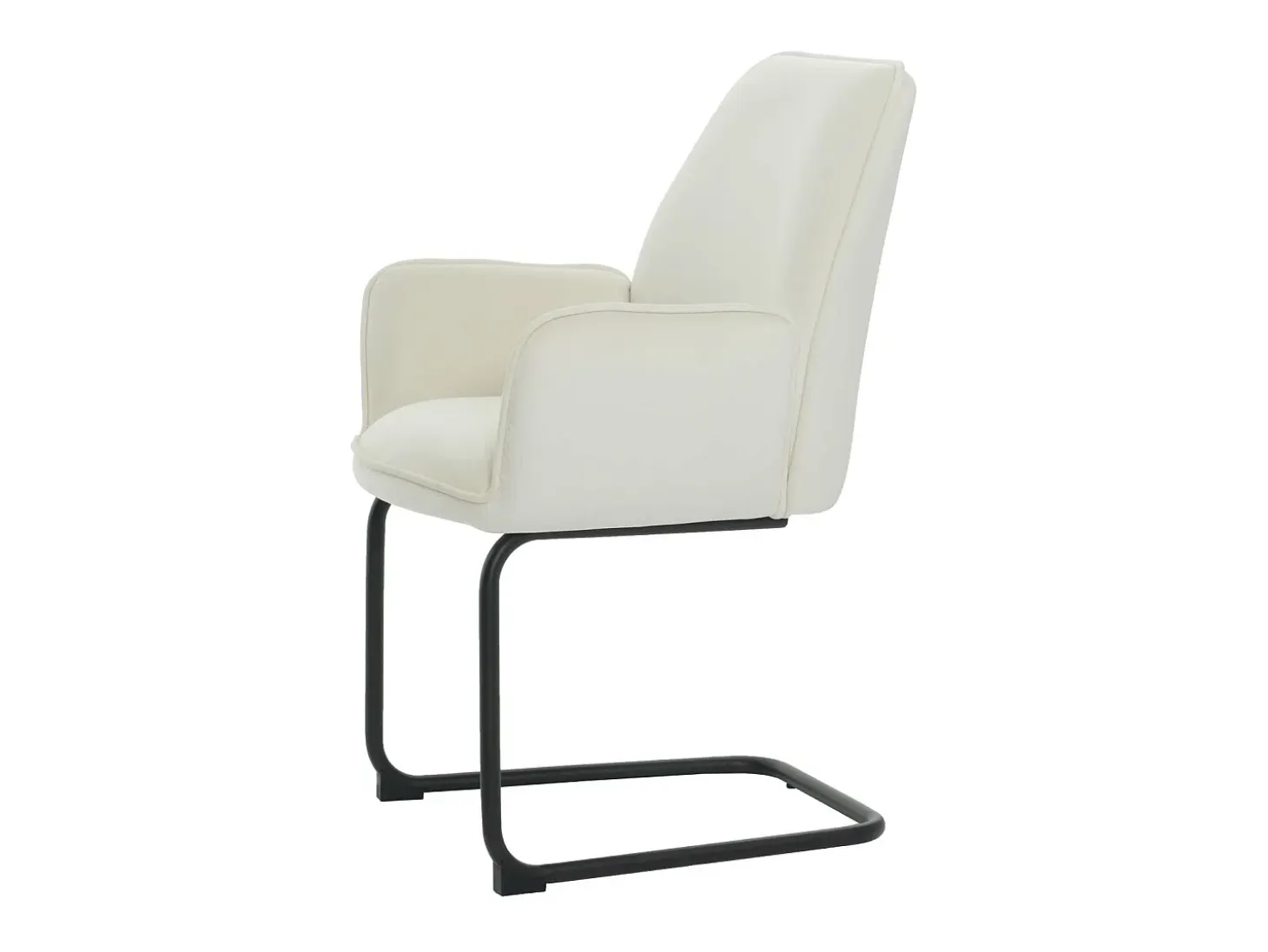 Silla basculante MCW-G67, crema-beige