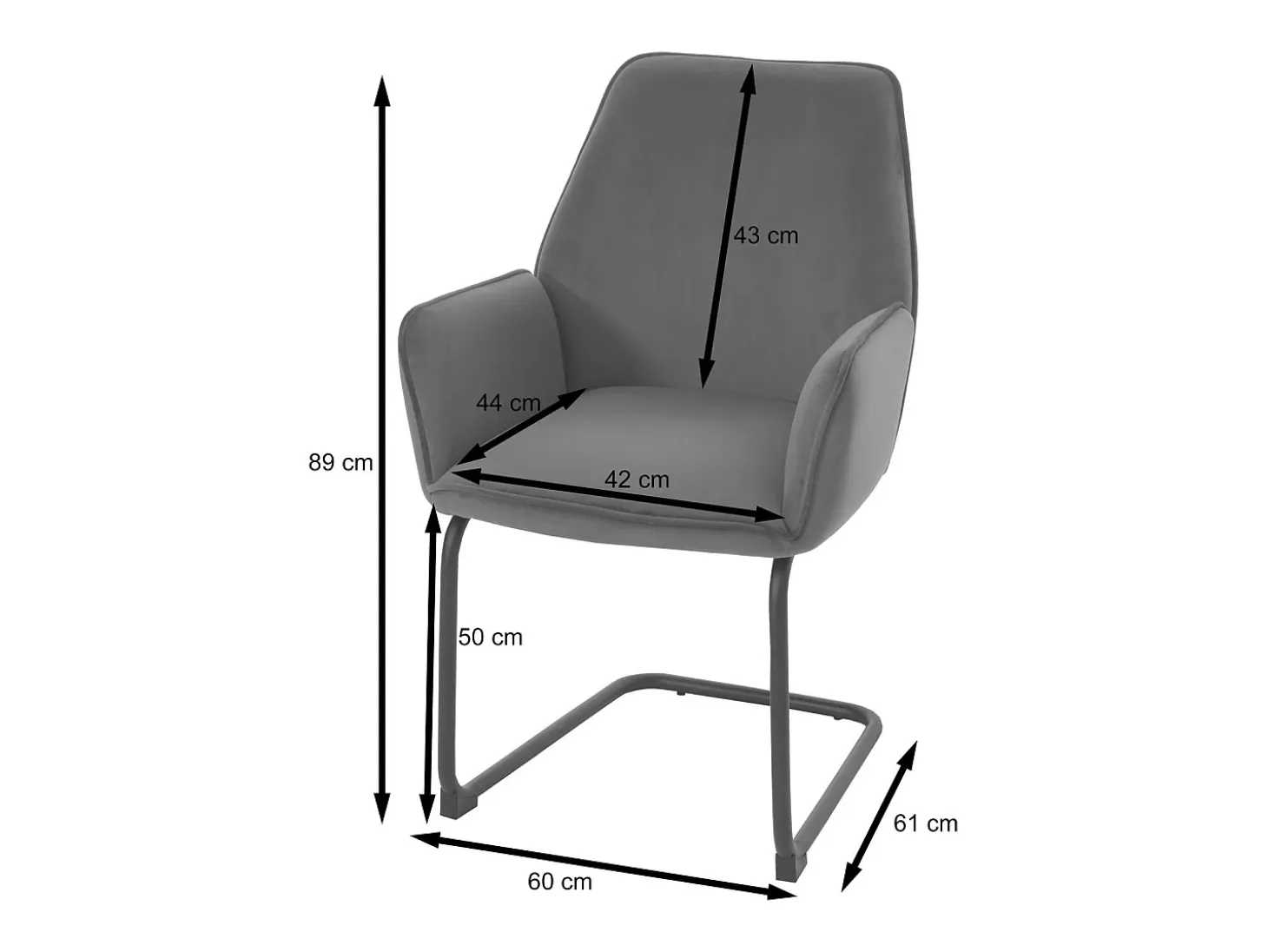 Silla basculante MCW-G67, crema-beige