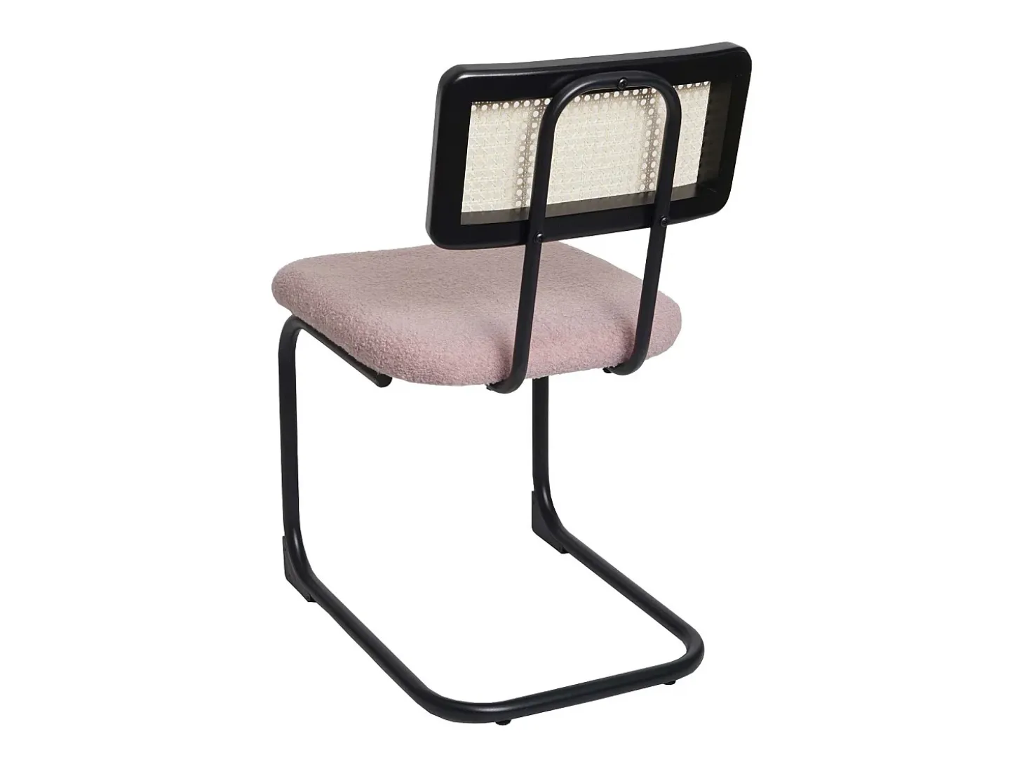 Silla basculante MCW-K88 (juego de 2), Tela/Textil rosa