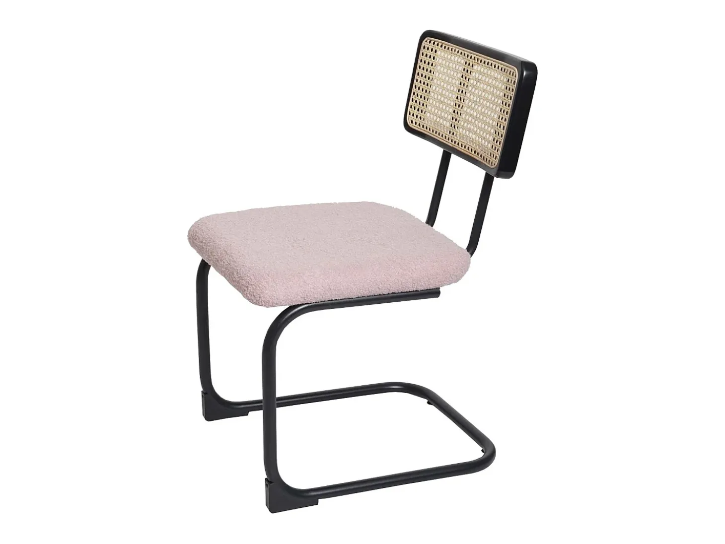 Silla basculante MCW-K88 (juego de 2), Tela/Textil rosa