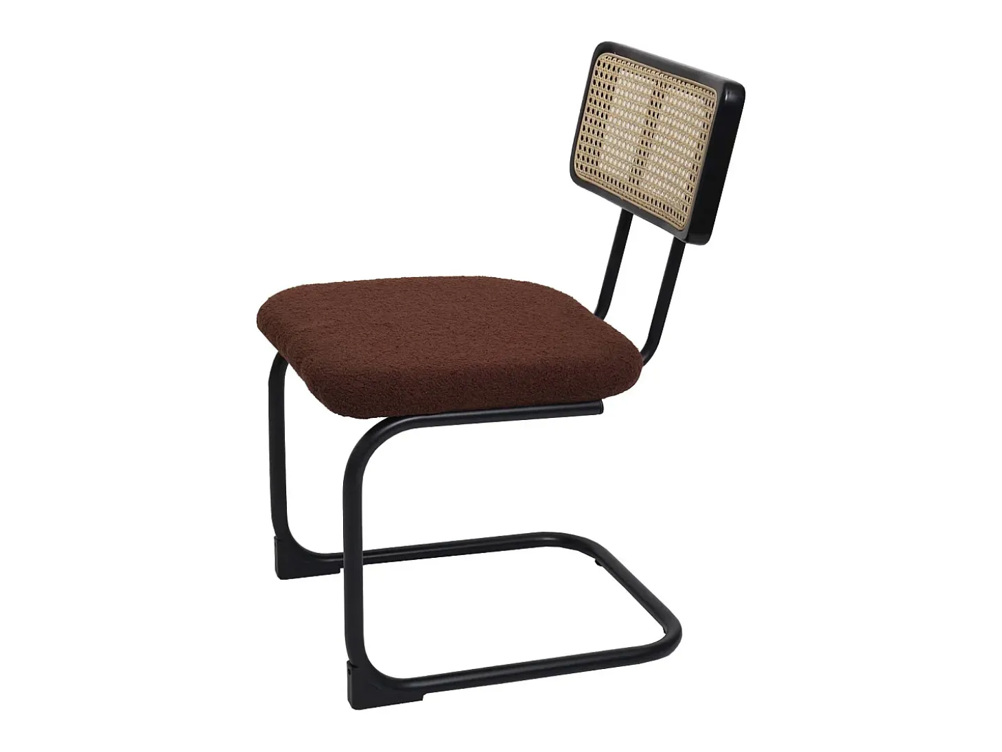 Silla basculante MCW-K88 (juego de 2), Tela/Textil marrón