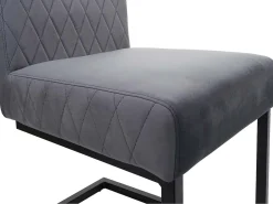 Silla basculante MCW-L15 (juego de 2), gris oscuro