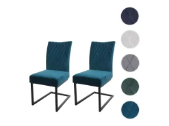 Silla basculante MCW-L15 (juego de 2), azul turquesa