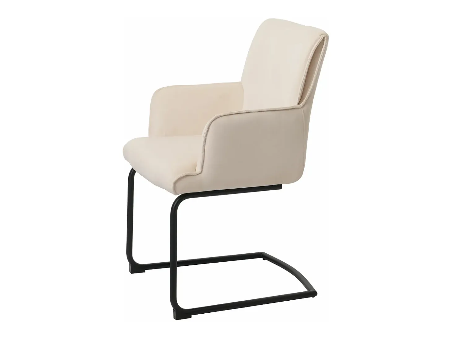 Silla basculante MCW-N60, crema-beige