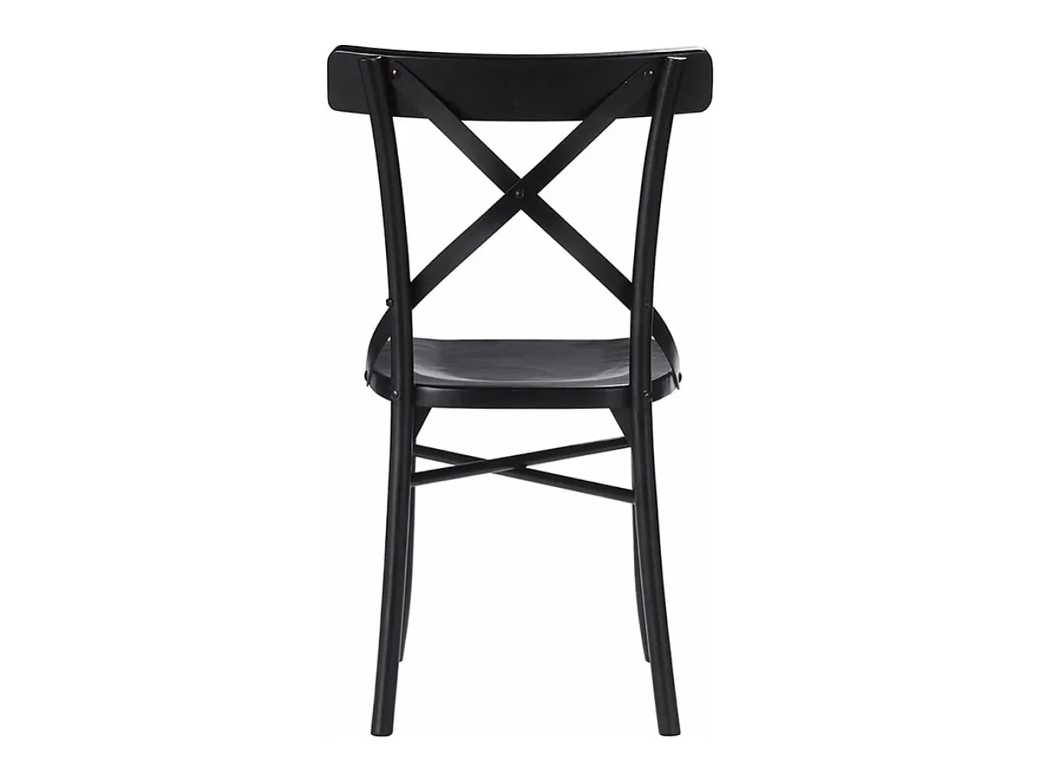 Silla bistró de madera de caoba negra