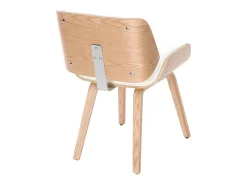 Silla blanca y madera clara RUBBENS