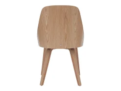Silla blanca y madera clara FLUFFY