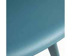 Silla Brink de polipropileno azul pato - Juego de 2