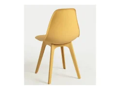 Silla Brink de polipropileno amarillo - Juego de 2