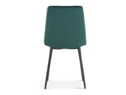 Silla BRUCE Terciopelo Verde, dimensiones: H86 x L45 x P55 cm, ideal para un comedor moderno y de diseño.