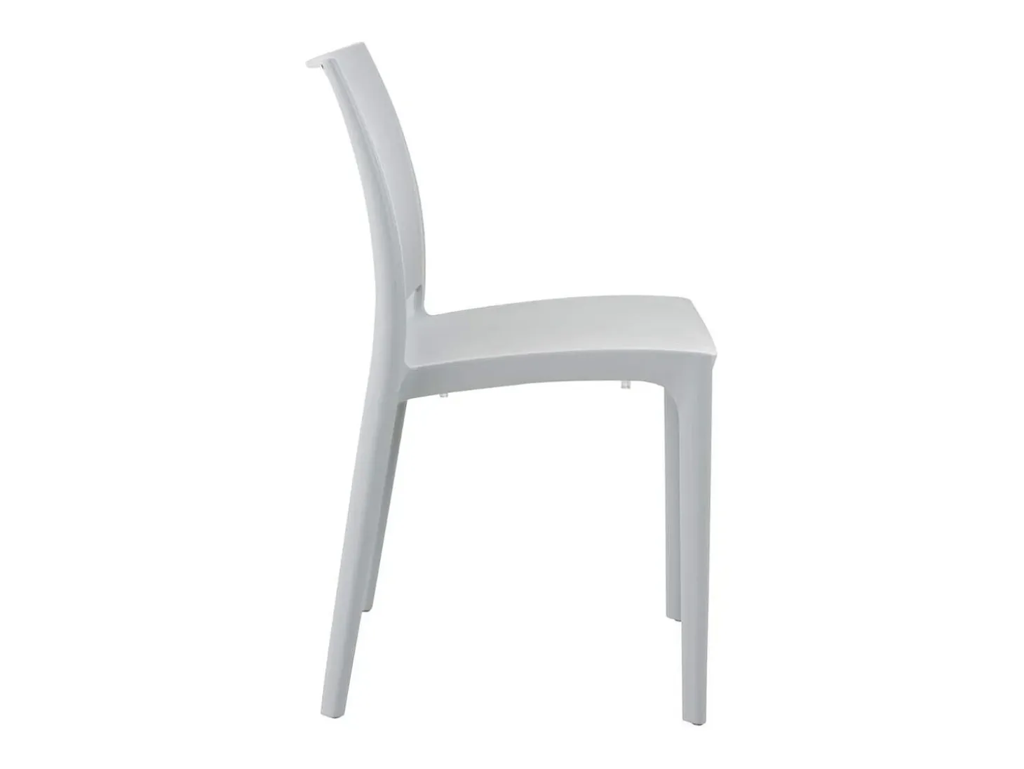 Silla Celine apilable blanco 78,5x38x49 cm