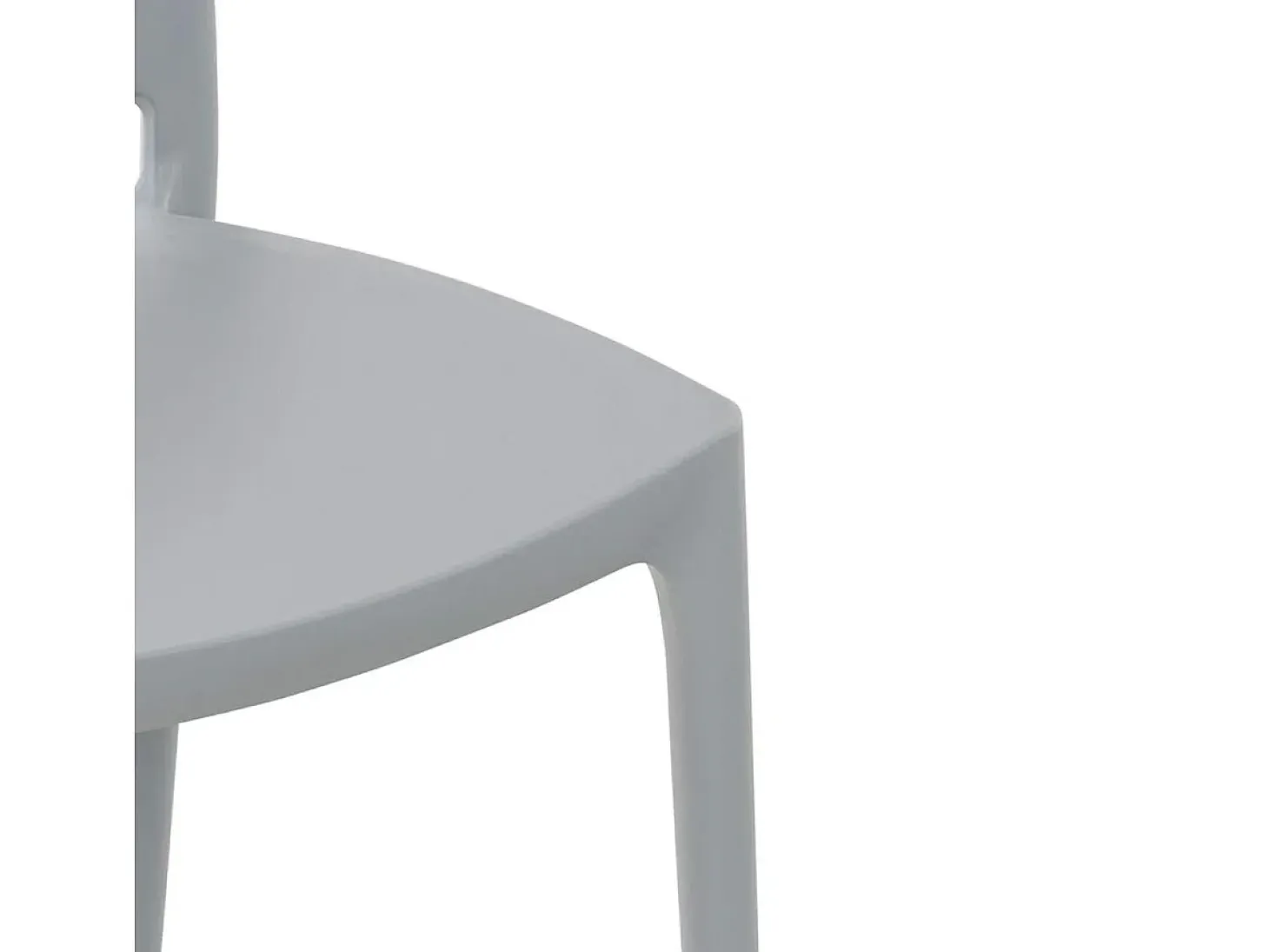 Silla Celine apilable blanco 78,5x38x49 cm