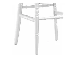 Silla Chiavari de polipropileno blanco, modelo reforzado
