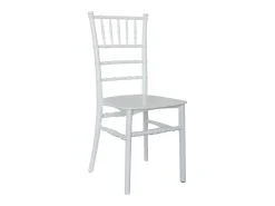 Silla Chiavari de polipropileno blanco, modelo reforzado