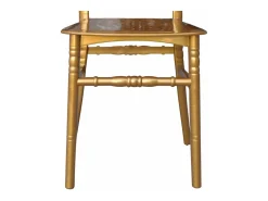 Silla Chiavari en plástico de latón amarillo, modelo reforzado