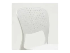 Silla cocina bar polipropileno apilable exterior interior Garden Giulietta - Blanco