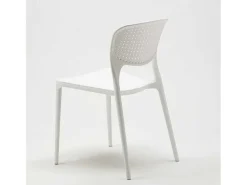 Silla cocina bar polipropileno apilable exterior interior Garden Giulietta - Blanco