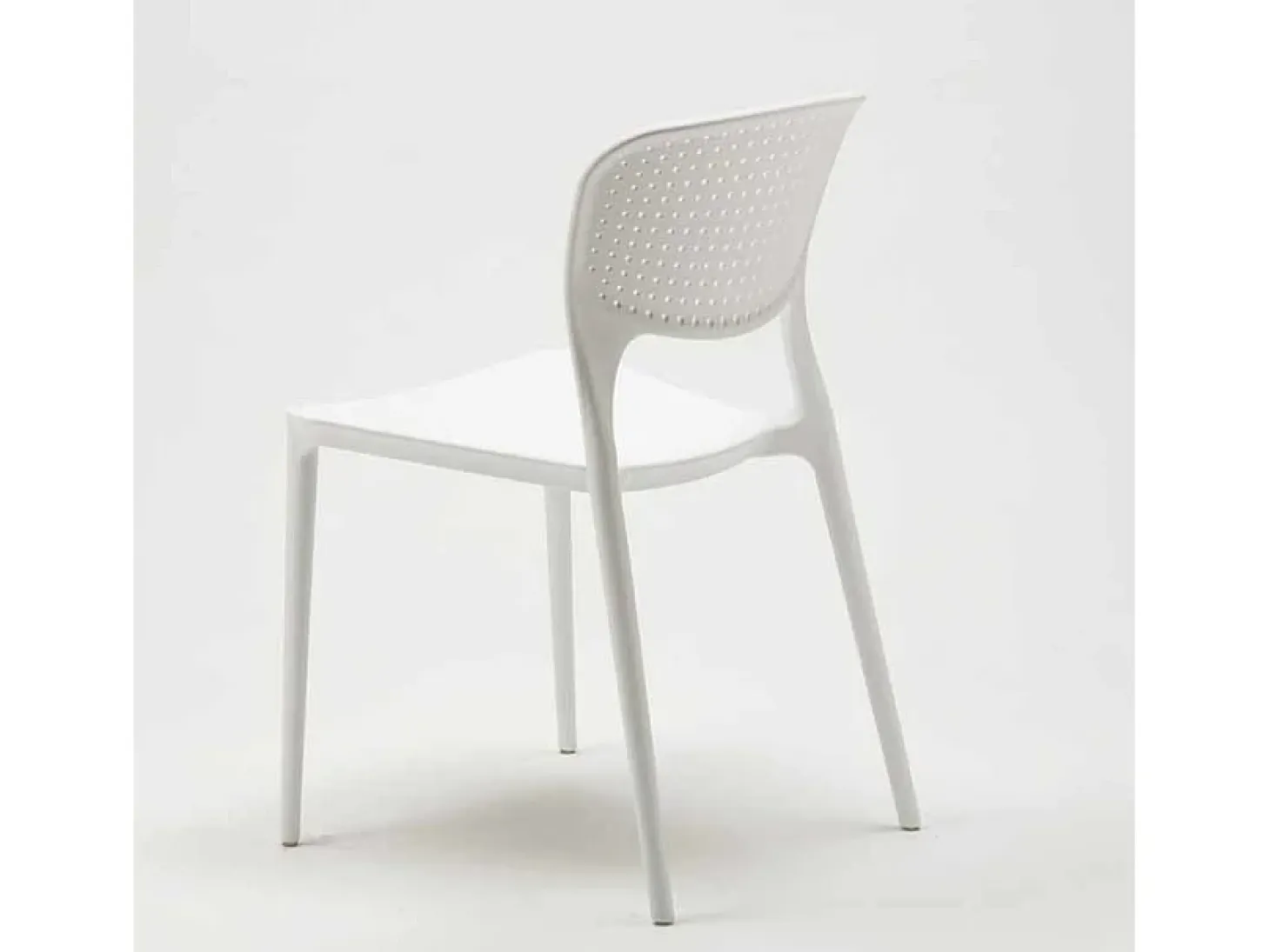 Silla cocina bar polipropileno apilable exterior interior Garden Giulietta - Blanco