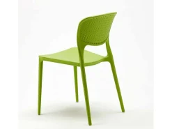 Silla cocina bar polipropileno apilable exterior interior Garden Giulietta - Verde